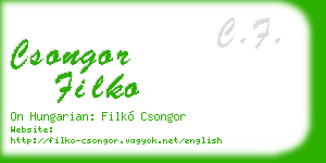 csongor filko business card
